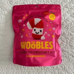Holiday The Woobles Beginner Crochet Kit Peppi the Candy Cane NEW
